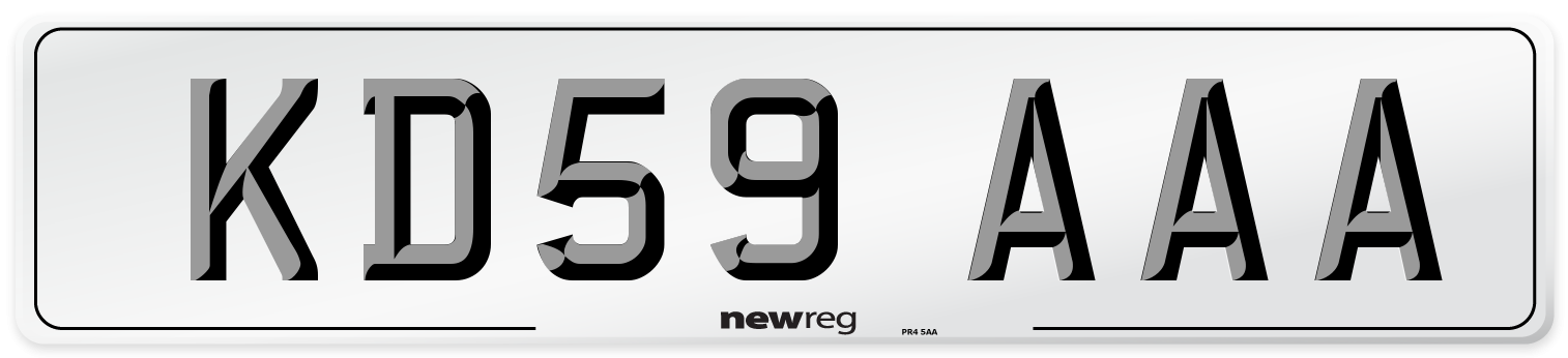 KD59 AAA Number Plate from New Reg